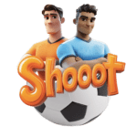 logo shooot le jeu avec joueurs foot